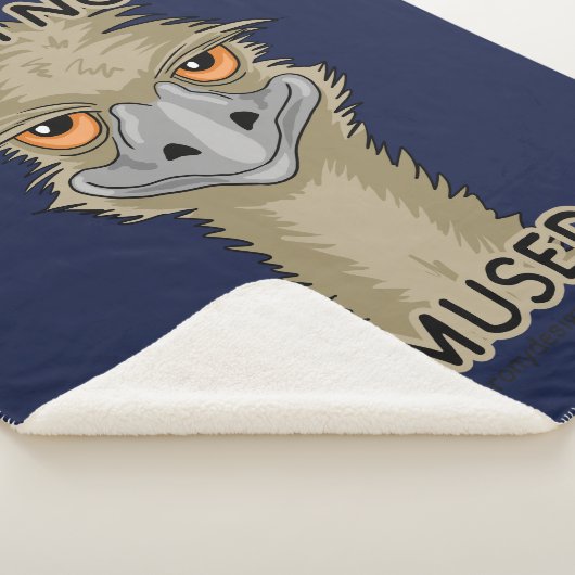 Ik ben niet gewijd aan Funny Emu Pun Sherpa Deken (3/4)