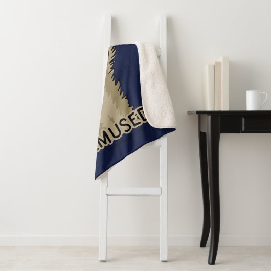 Ik ben niet gewijd aan Funny Emu Pun Sherpa Deken (In situ)