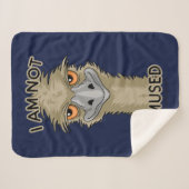 Ik ben niet gewijd aan Funny Emu Pun Sherpa Deken (Voorkant (horizontaal))