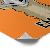 Ik ben niet gewijd aan Funny Emu Pun | SINAASAPPEL Poster (Hoek)