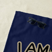 Ik ben niet gewijd aan Funny Emu Pun Strandlaken (In situ)