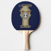 Ik ben niet gewijd aan Funny Emu Pun Tafeltennisbatje (Achterkant)