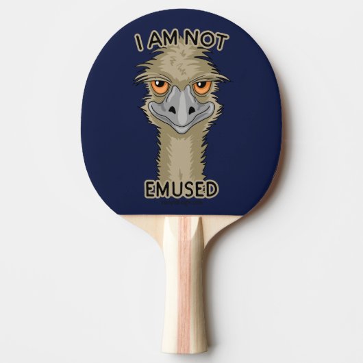 Ik ben niet gewijd aan Funny Emu Pun Tafeltennisbatje (Voorkant)