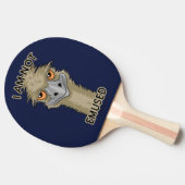 Ik ben niet gewijd aan Funny Emu Pun Tafeltennisbatje (Zijkant)