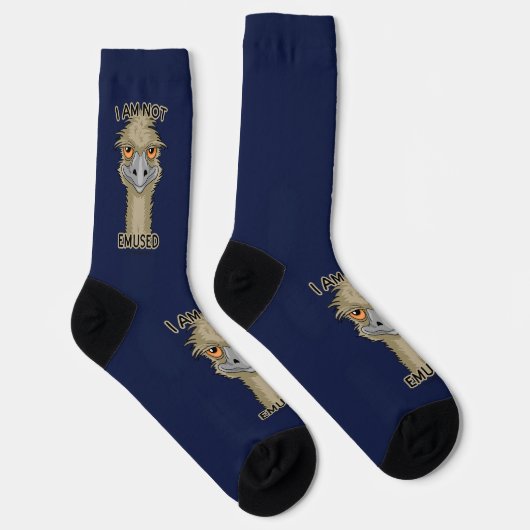 Ik ben niet gewijd aan grappige Emu Pun Socks Sokken (Rechts)
