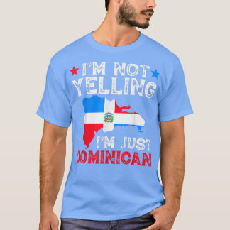 Ik ben niet gewoon Dominicaans, vlag Dominicaanse T-shirt