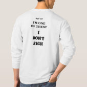 IK BEN NIET GEZIEN! T-SHIRT (Achterkant)