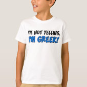 Ik ben niet Grieks. T-shirt (Voorkant)