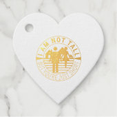 Ik ben niet groot, maar je bent gewoon kort bedankjes labels (Voorkant)