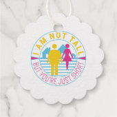 Ik ben niet groot, maar je bent gewoon kort bedankjes labels (Achterkant)