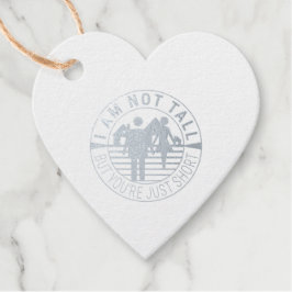 Ik ben niet groot, maar je bent gewoon kort bedankjes labels