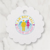 Ik ben niet groot, maar je bent gewoon kort bedankjes labels (Achterkant)