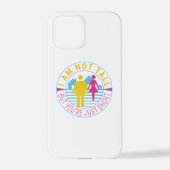 Ik ben niet groot, maar je bent gewoon kort iPhone hoesje (Achterkant)