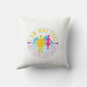 Ik ben niet groot, maar je bent gewoon kort kussen (Achterkant)