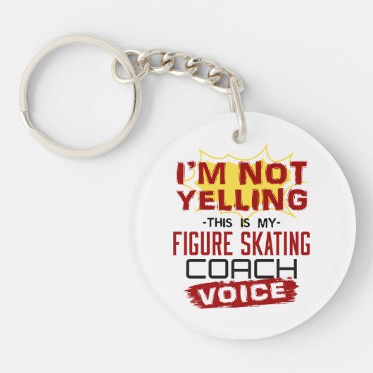 Ik ben niet het Schatsen van het Cijfer de Stem va Sleutelhanger (Voorkant)