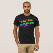 ik ben niet homo , ik ben geweldig t-shirt (Voorkant volledig)