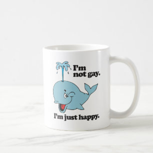 IK BEN NIET HOMO. IK BEN GEWOON GELUKKIG.png Koffiemok