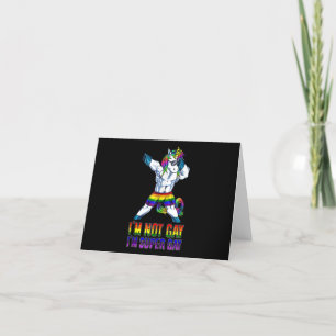 Ik ben niet homo, ik ben super homo bedankkaart