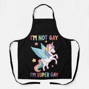 Ik ben niet homo, ik ben super homo trots LGBT een Schort