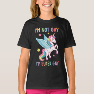 Ik ben niet homo, ik ben super homo trots LGBT een T-shirt