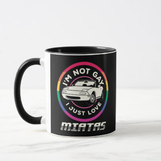 Ik ben niet homo, ik hou gewoon van Miatas Sports Mok