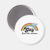 IK BEN NIET HOMO, IK HOU GEWOON VAN REGENBOGEN MAGNEET (Voorkant / Achterkant)