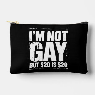 Ik ben niet homo, maar $20 is $20 grappig LGBTQ Etui