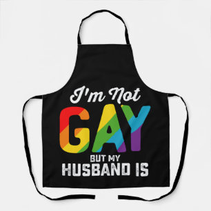 Ik ben niet homoseksueel, maar mijn man is grappig schort