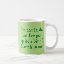Ik ben niet Iers - grappig Scotch Whisky Pun - gro Koffiemok