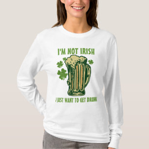 Ik ben niet Iers, ik wil gewoon Drink worden. T-shirt