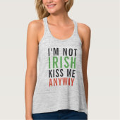 Ik ben niet Iers, Kiss me hoe dan ook St Patrick's Tanktop (Voorkant)