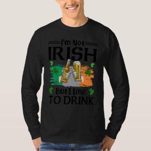 Ik ben niet Iers, maar ik Drink Beer St Patrick gr T-shirt