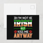Ik ben niet Iers, maar ik ken me overal vanaf Patr Feestdagenkaart (Voorkant / Achterkant)