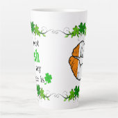 Ik ben niet Iers, maar mijn koffie is - Kast en ku Latte Mok (Voorkant)