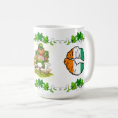 Ik ben niet Iers maar mijn koffie is - Leprechaun  Koffiemok (Voorkant rechts)