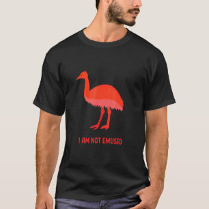 Ik ben niet in de emu Bird Meme Ostrich Ratite T-shirt