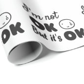 Ik ben niet in orde, maar het is een goede uitnodi cadeaupapier (Rol Hoek)