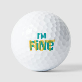 Ik ben (niet) in orde - Sarcastisch humor T-shirt Golfballen