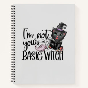 Ik ben niet je basis heks - zwarte kat notitieboek