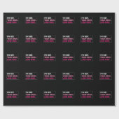 Ik ben niet je bruh liefde mam groovy Moederdag Cadeaupapier (Vlak)