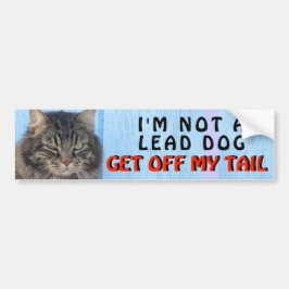 Ik ben niet je hoofdhond, kat meme bumpersticker