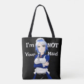 Ik ben niet je meid Canvas tas (Achterkant)