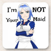 Ik ben niet je meid drank coaster bier onderzetter (Voorkant)