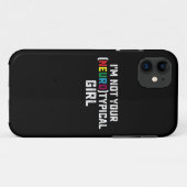 Ik ben niet je neurotypische meisje Autisme bewust Case-Mate iPhone Case (Achterkant (horizontaal))