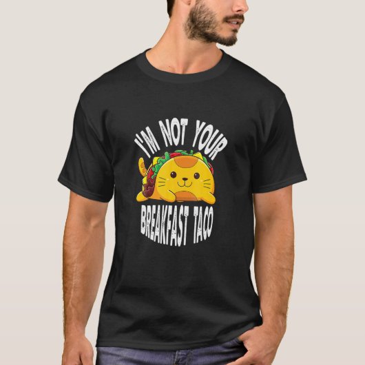 Ik ben niet jouw ontbijtAco Cat Aco T-shirt (Voorkant)