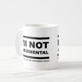 Ik ben niet Judgmental Funny Mug Koffiemok (Voorkant links)