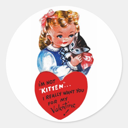 Ik ben niet Kitten Ronde Sticker (Voorkant)