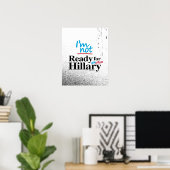 Ik ben niet klaar voor Hillary - Anti Hillary Png. Poster (Thuiskantoor)