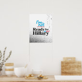 Ik ben niet klaar voor Hillary - Anti Hillary Png. Poster (Keuken)