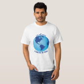 Ik ben niet klein, de aarde is groot voor mannen t-shirt (Voorkant volledig)